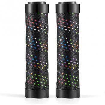 ROCKBROS Mountain Bike Grips with Aluminum Alloy Locking Rings
