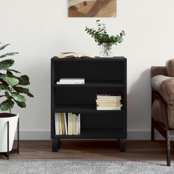 Buffet noir 57x35x70 cm en bois d'ingénierie vidaXL