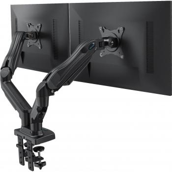 Huanuo Grommet‑Type Dual Monitor Riser – 27 + 24 LCDs