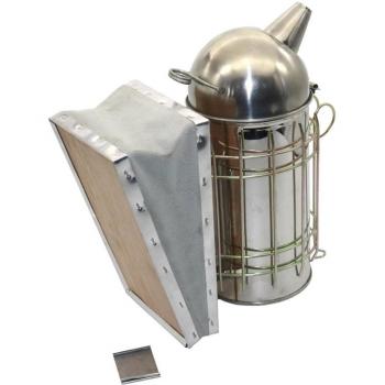 Bee Smoker Round Head 301 Stainless Steel Beekeeping Tool with Cowhide