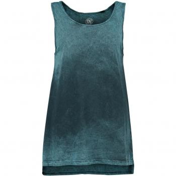 Outer Vision Top Street Damen – S bis 4XL, grau/türkis