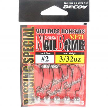 VJ‑71 Décoy Crochet Plombé – Accessoire Bombe à Ongles Taille 2 (3/32 oz)