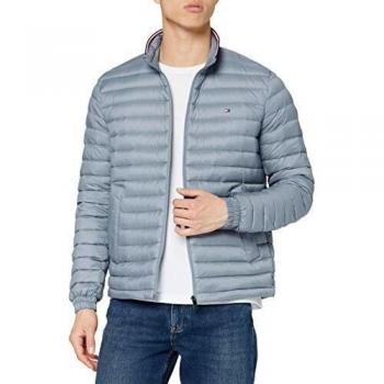 Tommy Hilfiger Herren Packbare Daunenjacke, Flint Blue, S