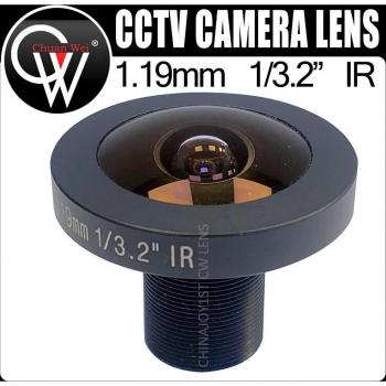 3-5MP 1.19mm 185 Degree Wide Angle Fisheye Lens M12