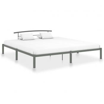 VidaXL Bed Frame Grey Metal 200x200 cm