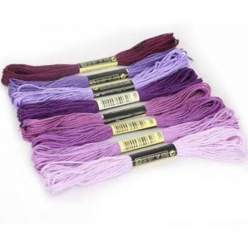 Fil de broderie DMC 8 couleurs