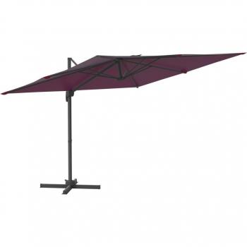 Parasol Extensible Bordeaux 400 x 300 cm – Mât Aluminium