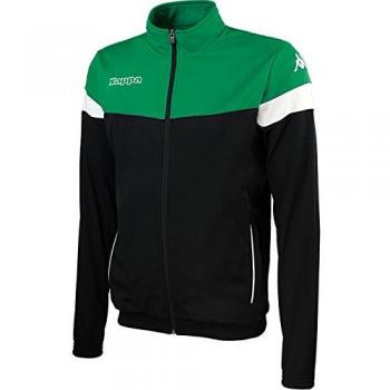 Kappa VACONE JKT Veste pour Homme, Noir/Vert/Blanc, 4XL