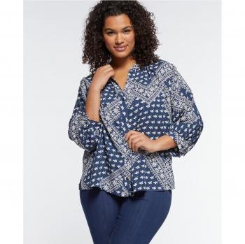Camisa amplia con estampado bandana de Fiorella Rubino