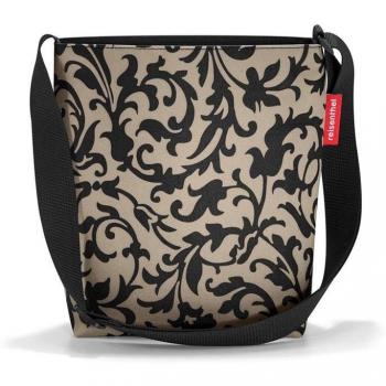 HY7027 Reisethel Taschen­schultertasche – Polyester, Barock‑Taupe, 29 × 28 × 7,5 cm