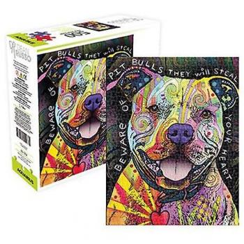 Puzzle 500 pezzi Pit Bull di Dean Russo – 62502 (Aquarius)