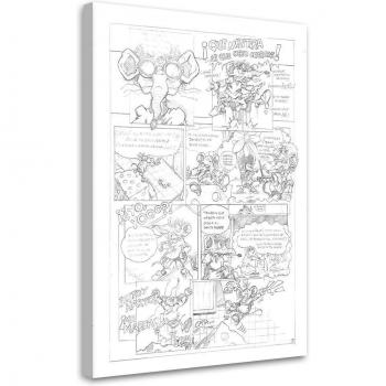 Tela Topo 40x60: Fumetto B&W