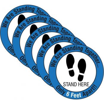 6ft Distance Marker Floor Decal