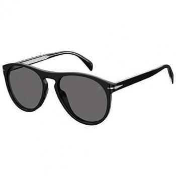 DAVID BECKHAM Sonnenbrille 1008/S, Herren, Kategorie 3, Pilotenstil, Schwarz/Grau