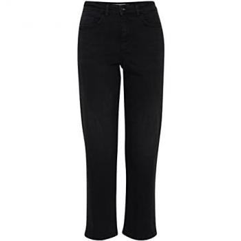 ICHI Women's Black Cotton Jeans