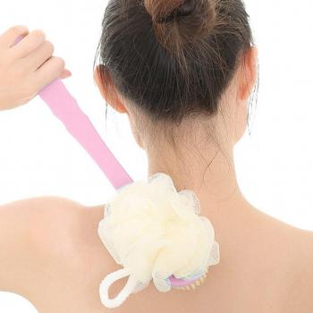 Massage Shower Brush with Exfoliating Sponge