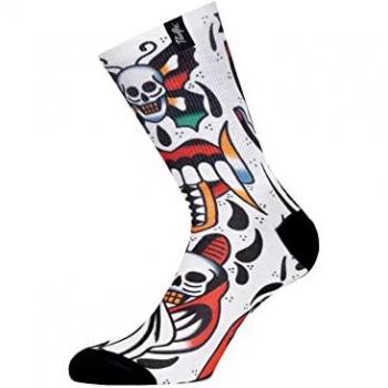 Calcetines Pacific & Co Skull Blanco