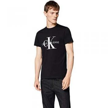 T-shirt Slim Monogram Iconique Calvin Klein Jeans, Noir, X-Large Homme