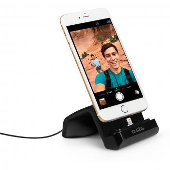 Supporto da Tavolo SBS Nero per Ricarica iPhone