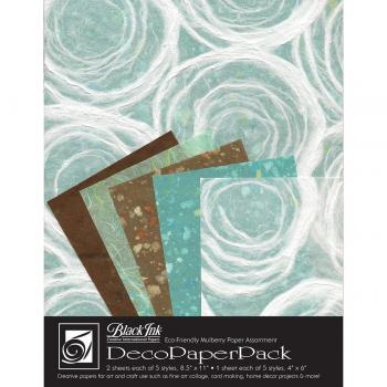 Paquete de Papel Décorativo Negro Whimzy