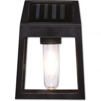 GRUNDIG LED-Solarwandleuchte in elegantem Schwarz