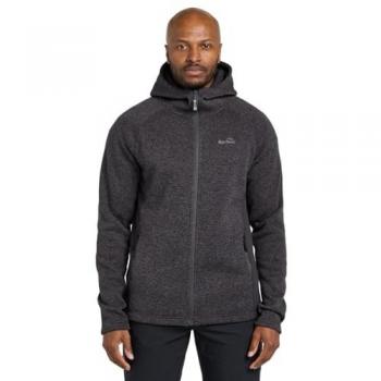 Peter Storm Mens Atlas Textured Full Zip Fleece Mid-Layer Jacket With Hood For Hiking