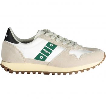 Blauer Multicolor Polyester Sneaker with Contrasting Details and Logo