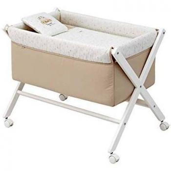 Culla X in legno Une Sky tono beige/bianco