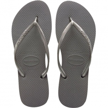Havaianas Women's Slim Flip Flop Steel Grey