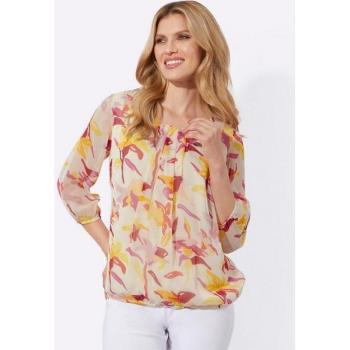 Sieh an! Leichte Georgettebluse mit floralem Design