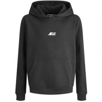 Sudadera Jack & Jones Junior marrón claro con detalles en negro y blanco