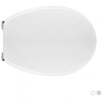 Abattant WC Champagne avec charnières réglables en bois moule