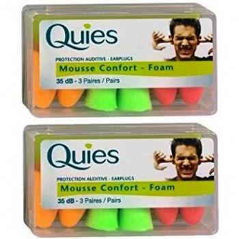Quies protection auditive en mousse couleurs