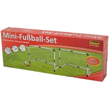 Idena 2er Set Mini Fußballtore mit Zubehör für Outdoor-Spielspaß