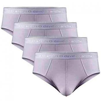 BreatheEasy White MicroModal Men’s Briefs – 4 Piece Set