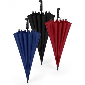 16 Rib Solid Windproof Outdoor Umbrella with Long Handle and UV Protection
