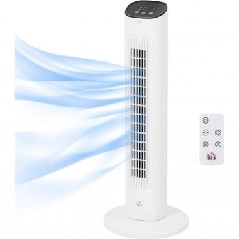 Ventilatore a Colonna 3 Velocità con Telecomando, Timer e Oscillazione