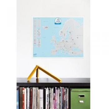 Discover Europe Scratch Map