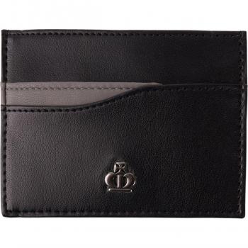 Jeff Banks Black Leather Wallet with Bifold Cardholder and Colour Panel