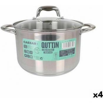 Quttin Caesar Topfset mit Glasdeckel 4 Stück