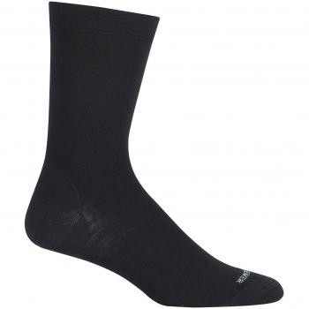 Ultra Light Fine Gauge Crew Socke – Adult LifeStyle, Schwarz/Twister HTHR