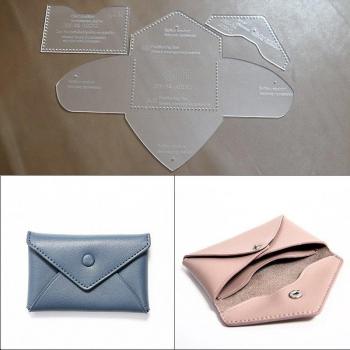 Kit de Plantillas DIY para Monedero y Tarjeta de Cuero