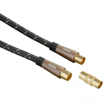 Cavo antenna Hama 00205292 con adattatore 120 dB, nero