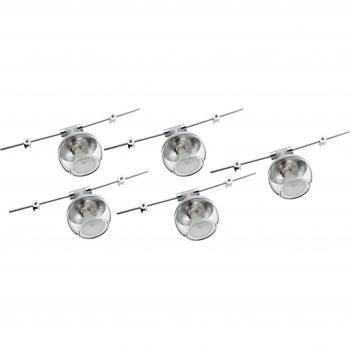 Paulmann 94065 WireSystem GlobiLux 5 × 20 W GU4 Chrom 230/12 V 105 VA Metall/Glas