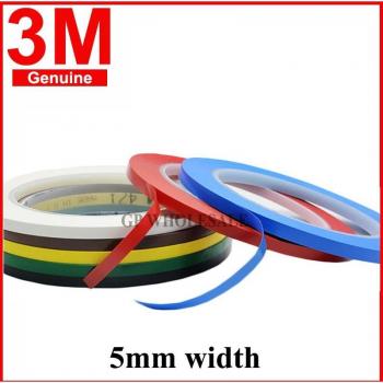 3M 471 Premium Maskierband 33m x 5mm in Gelb, Schwarz, Blau, Weiß, Rot und Grün