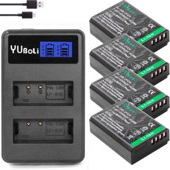 Batterie compatible LP-E10 pour Canon EOS 1100D 1200D 4000D
