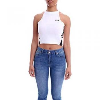 Bianca Fila Canotta Crop XS Donna