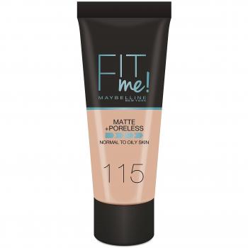 Fond de Teint FIT ME MATTE & PORELESS 115 Ivoire de Maybelline
