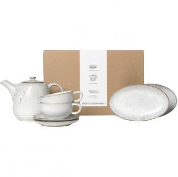 Broste Copenhagen Teeservice in Sand – Nordic Design, 2 Stück