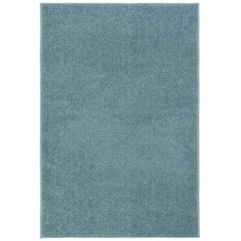 160x230 cm Blue Plush Rug